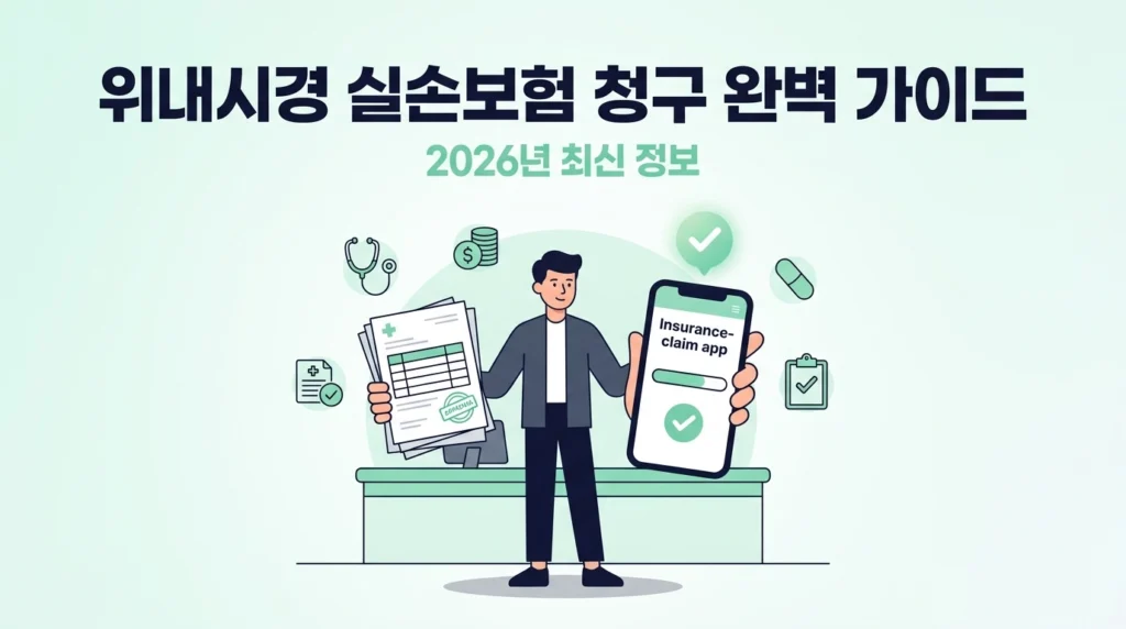 위내시경 실비보험 청구 방법 2026 서류 준비부터 입금까지 완벽 정리